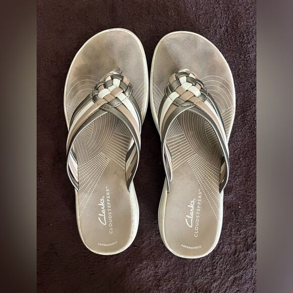 Clarks Shoes - Clarks Cloudsteppers Sandal Metallic Multi Color Women Size 7